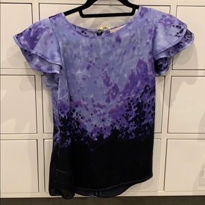 Michael Kors flutter sleeve blouse